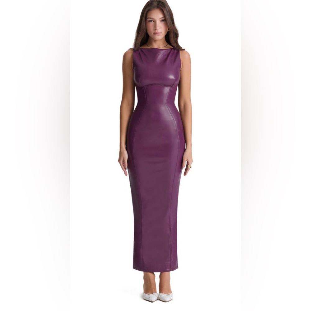 House of CB Faux leather dress